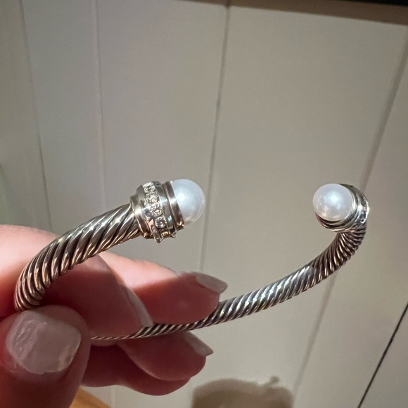 David Yurman Bracelet with Pearls and Diamonds - Picture 5 of 5